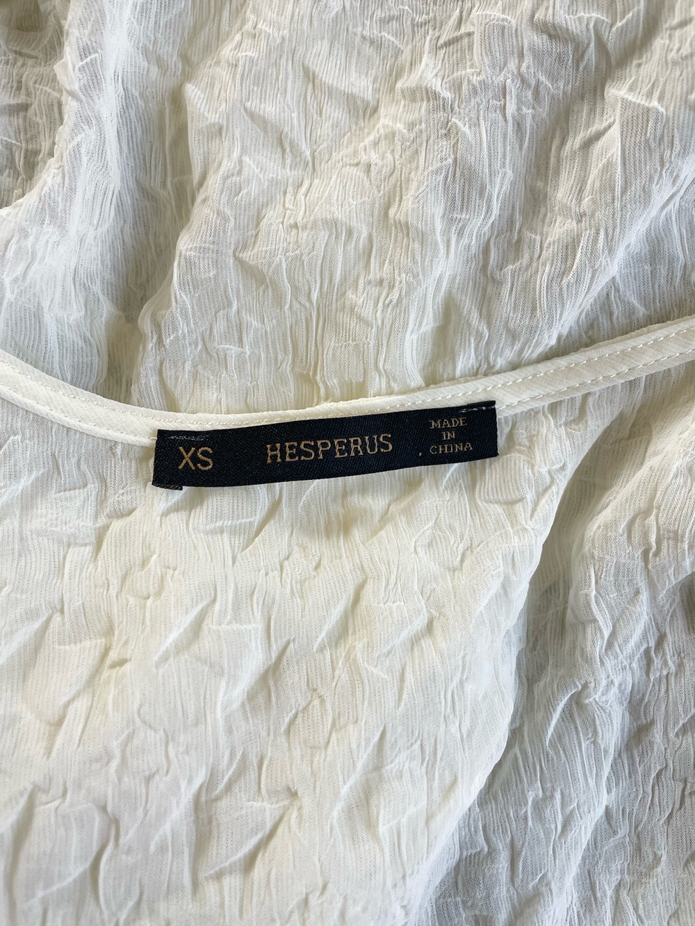 Hesperus White Textured Ruffle Duster - Picture 10 of 10